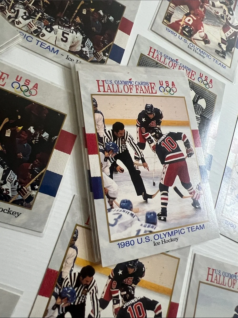 40 Vintage 1980 U.S. Olympic Ice Hockey Trading Cards